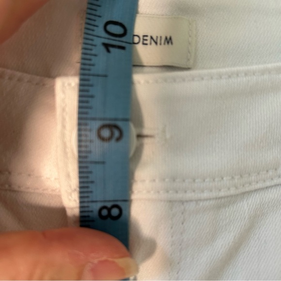 J. Jill Authentic Fit slim ankle White Denim Jeans Size 10 - Picture 9 of 12